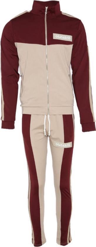 Ceasarss Ceasarss Two Face Tracksuit Bordeaux Heren | bol.com