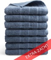 Handdoek Luxor Hotel Deluxe - 7 stuks - 50x100 - jeans blauw