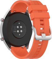 Strap-it Smartwatch bandje 20mm - siliconen stripe horlogeband geschikt voor Samsung Galaxy Watch 6 / 6 Classic / Watch 5 / 5 Pro / Watch 4 / 4 Classic / Watch 3 41mm / Watch 1 42mm / Watch Active / Active2 40 & 44mm / Gear Sport - oranje