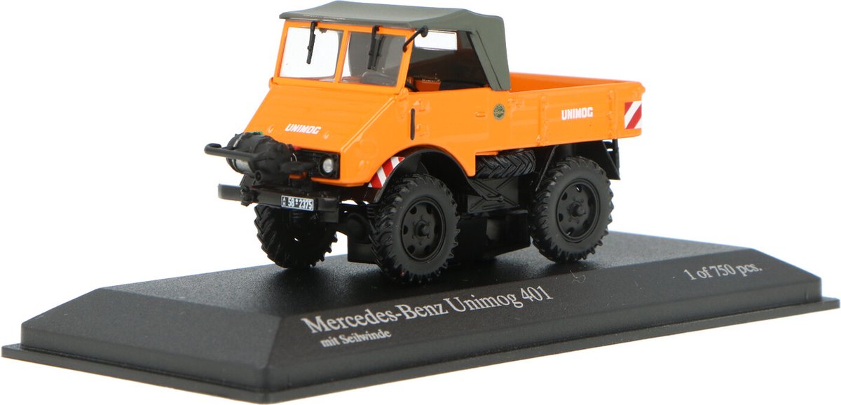 Diecast model cars Mercedes Unimog 1/43 Schuco 401 grey avec Muller avecteltal A