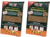 Fire-Up Barbecue aanmaakblokjes - 56x - reukloos - niet giftig - BBQ blokjes - kampvuur/vuurkorf