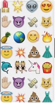 Huawei P8 Lite booktype hoesje - Emoji mix - Multi