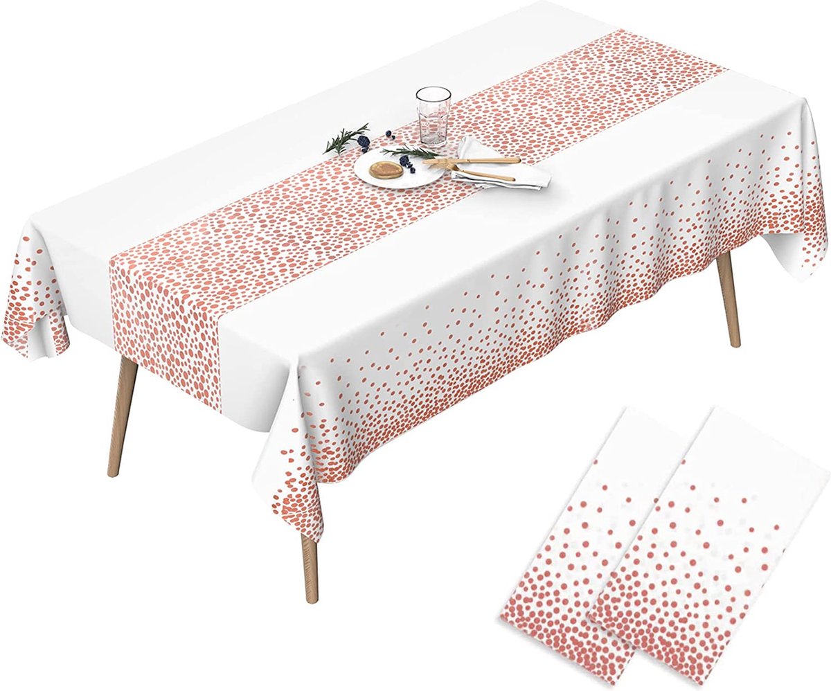 2Pcs Nappe Fête Anniversaire Plastique Nappe Table Happy Birthday