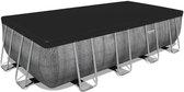 BESTWAY Power Steel™ bovengronds zwembadpakket - 488 x 244 x 122 cm - Rechthoekig (Met ladder, afdekking, filterpatroon)