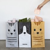 Sacs de recyclage des déchets Balvi avec chat (Ensemble de 3)