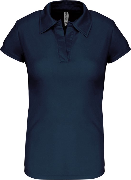 Damessportpolo 'Proact' met korte mouwen Navy - XL