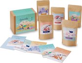 Set de Thee ayurvédique - Découvrez le monde du Thee ayurvédique - Set cadeau - 100 % biologique - 5 délicieux thés ayurvédiques dans un ensemble - 50 grammes par type - Y compris 5 cartes de produits