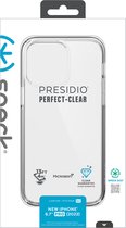 Speck hoesje geschikt voor Apple iPhone 14 Pro Max - Slank - Kristalhelder - Valbescherming gecertificeerd tot 4 meter - Microban Antibacterieel - Presidio Perfect Clear lijn - Transparant