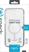 Speck hoesje geschikt voor Apple iPhone 14 Pro Max - Slank - Kristalhelder - Valbescherming gecertificeerd tot 4 meter - Microban Antibacterieel - Presidio Perfect Clear geschikt voor lijn - Transparant