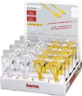Hama Micro-USB-kabel met meetlintopdruk, 1,00 m, 20 stuks in display