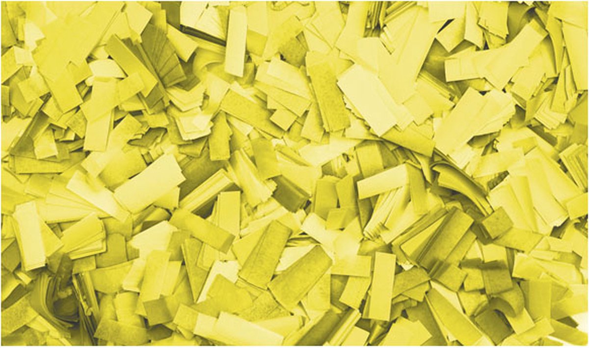 Showtec Showtec Rechthoekige gele confetti (vuurbestendig), 1 kg Home entertainment - Accessoires