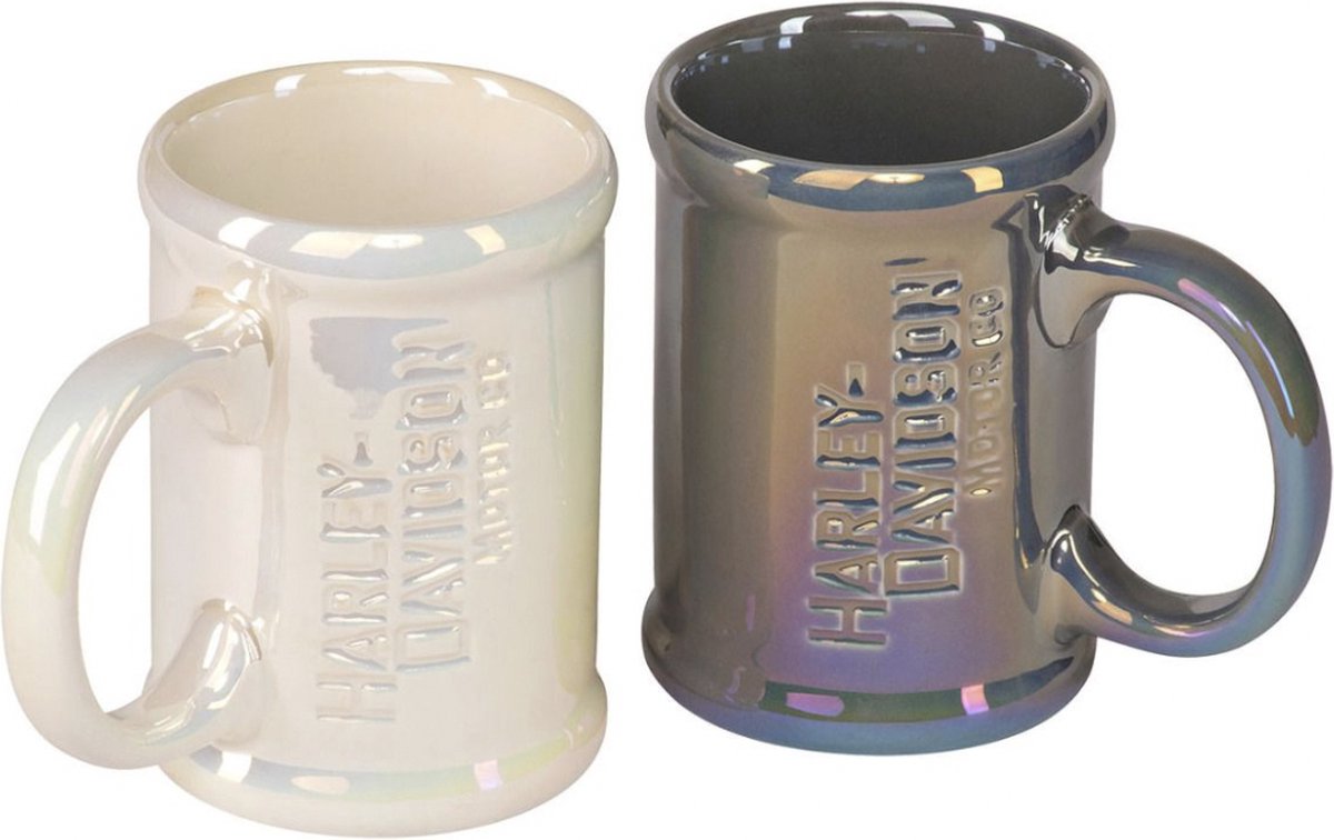 Harley-Davidson Motor Co. Lusterware Mokken Set