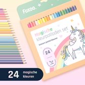 Unicorn Kleurpotloden – 24 Kleur Potloden in Pasteltinten – HB – Eenhoorn Pastel Kleuren