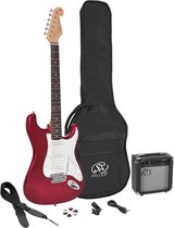 Elektrische gitaarpakket SX met versterker SE1SK-CAR Candy Apple Rood