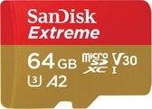 SanDisk Extreme MicroSDXC 64GB - 170MB/s - Inclusief SD Adapter - Inclusief SD Adapter