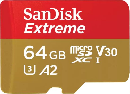 Foto: Sandisk extreme microsdxc 64gb 170mb s inclusief sd adapter inclusief sd adapter