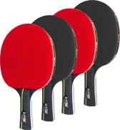 U Fit One Premium Tafeltennis Set met Opbergtas - 4 Tafeltennisbatjes - Table Tennis Rackets - Pingpong - Tafeltennisbat - 4 Batijes - 4 Star