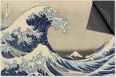 Inductie beschermer 59x52 - afdekplaat inductie mat - Dietrix Kookplaat beschermer - Base - Oude Meesters - Hokusai The Great Wave - de Grote Golf
