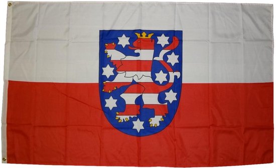 ola bandera de Turingia un tado de Alemania. bandera o cinta
