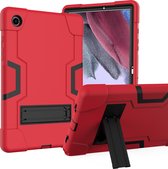 Fonu Shockproof Standcase compatible avec Samsung Tab A8 rouge housse  -  10.5 inch