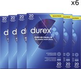 Préservatifsf Durex Classic Natural 20pcs x6