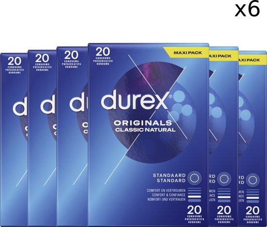 Durex Condooms Classic Natural 20st x6