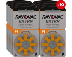 Rayovac 13 - PR48 Extra - 8 pack - 10 pakjes - 80 batterijen