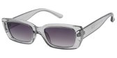 Zonnebril Modeljaar 2023 | Damesbril | Montuur transparant grijs - Lens paars