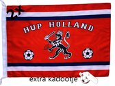 Hup Holland Hup - Drapeau - Drapeau Oranje - Championnat d'Europe - Coupe du monde - 2 pièces - 50 x 70 cm - + Sifflet