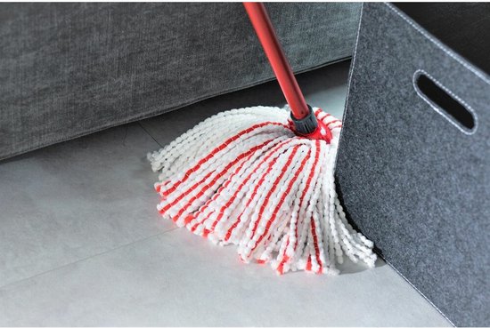 Vileda SuperMocio Microfiber&Power Vervanging - 1 per verpakking - Geschikt voor alle franjemopsystemen van Vileda