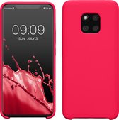kwmobile telefoonhoesje geschikt voor Huawei Mate 20 Pro - Hoesje met siliconen coating - Smartphone case in neon roze