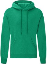 Hoodie Fruit of the Loom Hoodie Kelly Green taille S double couche