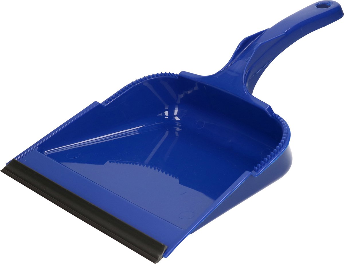 Goedkoopste Buemag Vuilblik - met lip - kunststof - 35 x 23 cm - blauw - stofblik