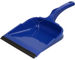 Buemag Vuilblik - met lip - kunststof - 35 x 23 cm - blauw - stofblik