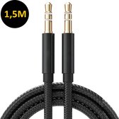 Aux kabel - Audio kabel 3.5mm - Jack kabel - Male to Male - 1.5 meter