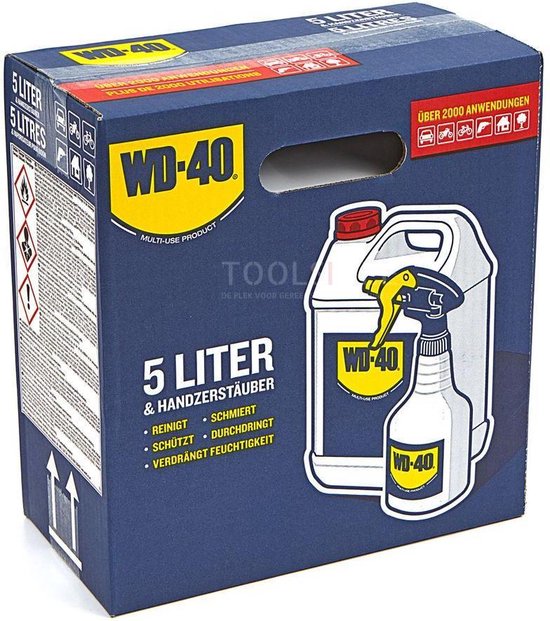 WD40 5 Liter Can Smeermiddel + Spray Applicator - WD-40