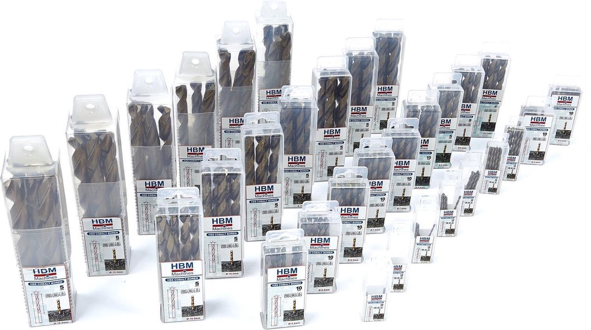 HBM 2.7 mm. Cobalt Boor Verpakt per 10 stuks