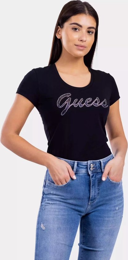 Guess t top shirt dames zwart