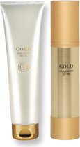 GOLD - Professionele haarverzorging Silk Drops 50ml & GOLD Professional Haircare Curl Cream 150 ml