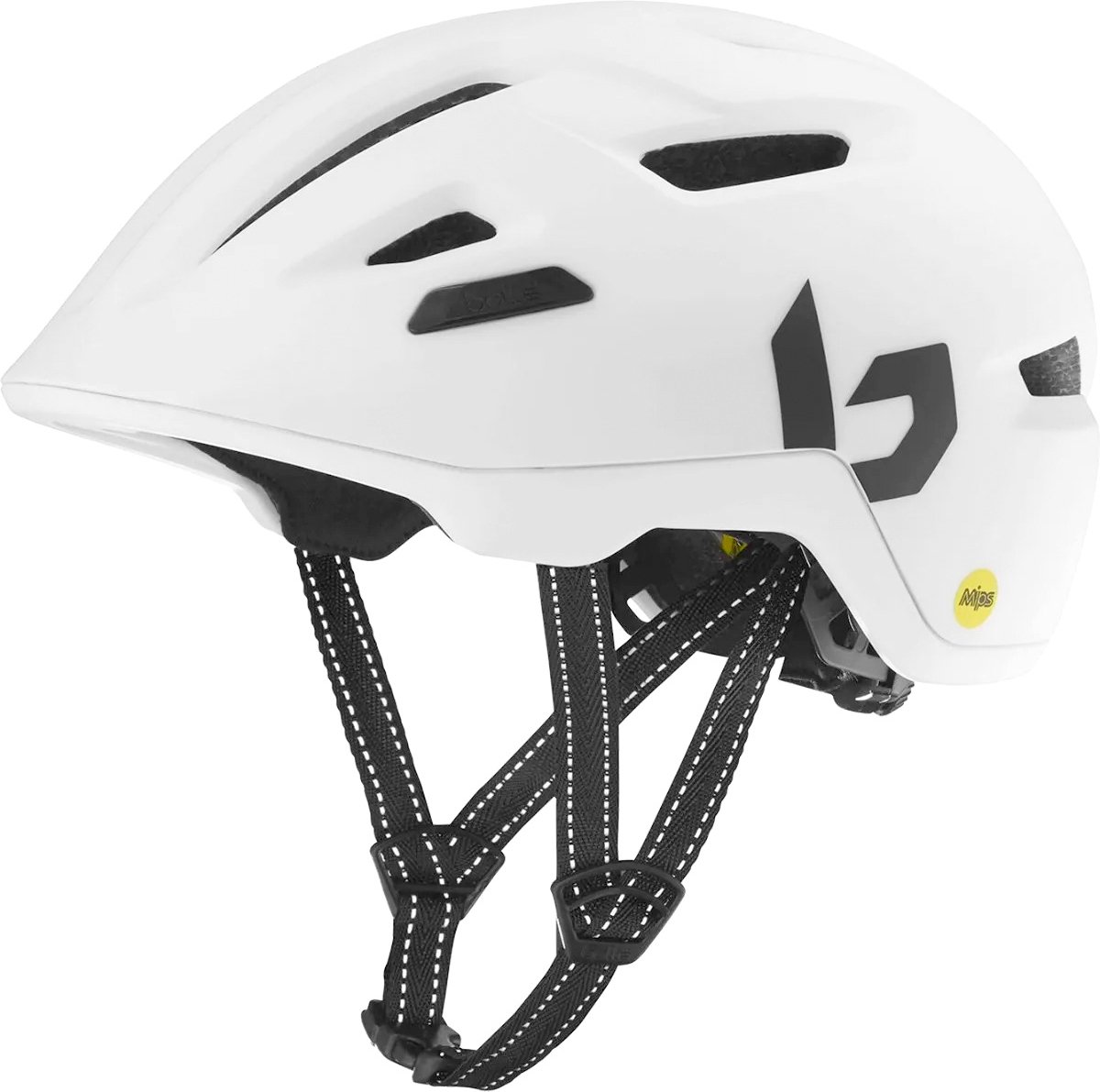Bollé Stance MIPS Fietshelm - Mat Wit - 55 - 59 cm