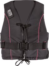 Besto Dinghy Zipper 50N zwemvest - Zwart/Roze S
