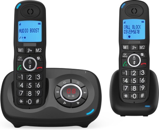Téléphone Alcatel Comfort Alcatel XL595B Duo Voice avec fonction de blocage  d'appel,... | bol