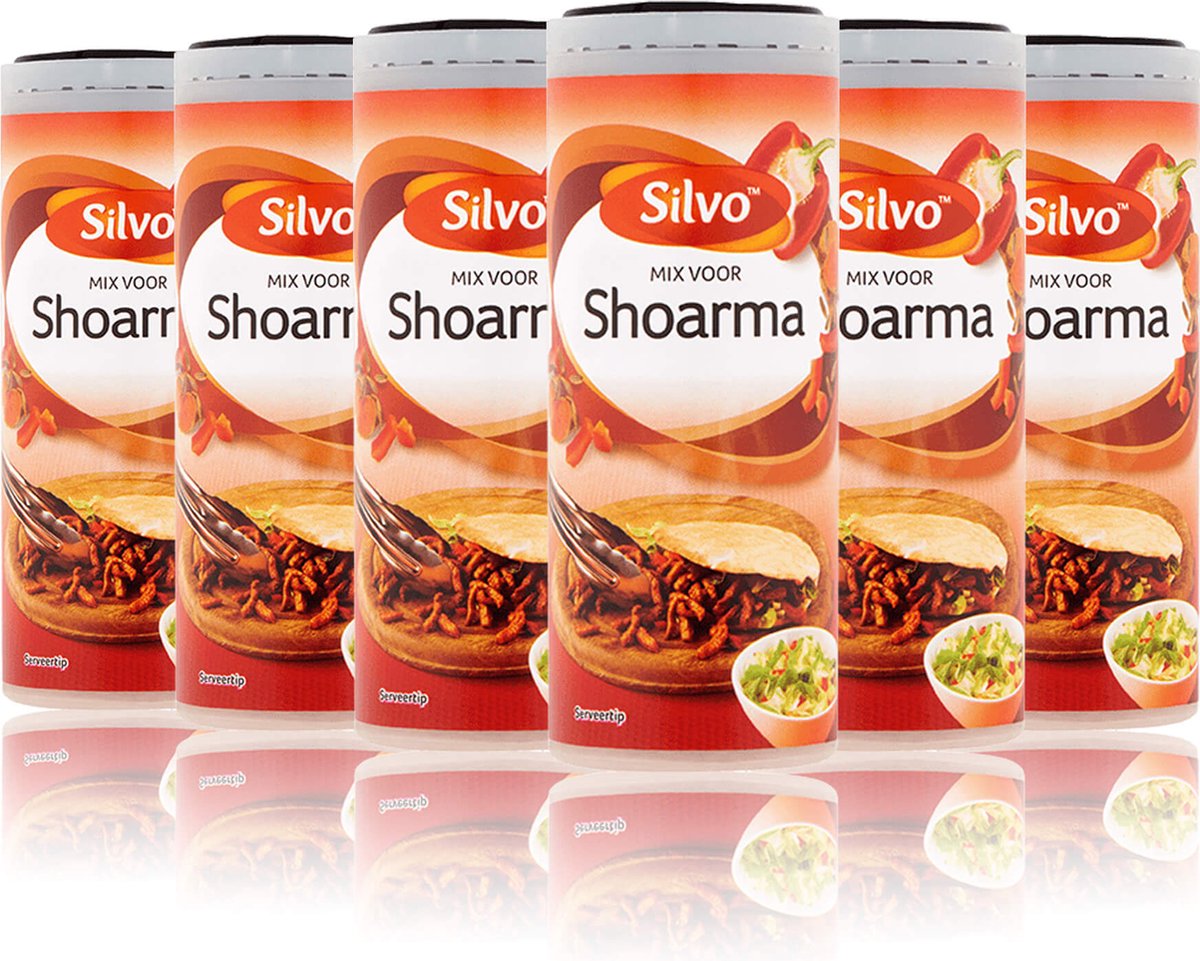 Goedkoopste Silvo 6x Strooibus Shoarma Mix 106 gram | voordeelverpakking