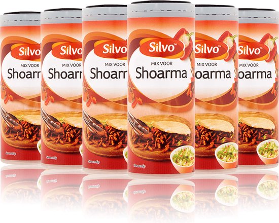 Foto: Silvo 6 x mix voor shoarma 106 gram voordeelverpakking 