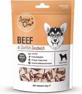 Jerky Time - Beef & Codfish Sandwich - Hondensnack - Voordeelbundel 5 stuks