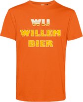 T-shirt Wij willem bier | Koningsdag | oranje shirt | Koningsdag kleding | Oranje | maat 4XL