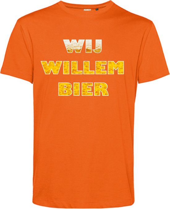 T-shirt Wij willem bier | Koningsdag | oranje shirt | Koningsdag kleding | Oranje | maat 4XL