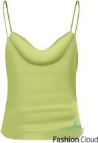 Only Mayra Tie Satin Singlet Celery Green GROEN 36