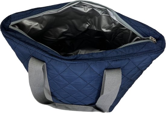 Summerville Koeltas - Coolbag Beach - Strandtas met rits - 25L - Blauw/Grijs van Summerville — afbeelding 5