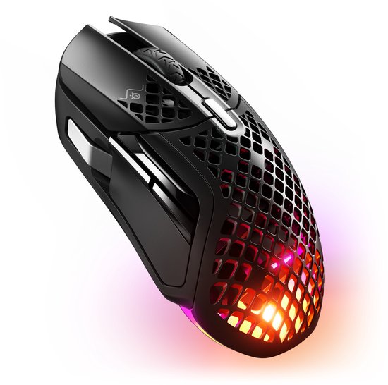 SteelSeries Aerox 5 Draadloze Gaming Muis Zwart